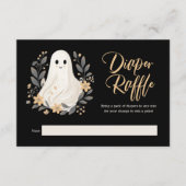 Little Boo Ghost Baby shower Luier Raffle Informatiekaartje (Voorkant)