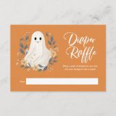 Little Boo Ghost Baby shower Luier Raffle Informatiekaartje (Voorkant)