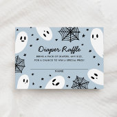 Little Boo Ghost Baby shower Luier Raffle Ticket Informatiekaartje