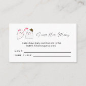 Little Boo Ghost Baby shower Raad eens hoeveel spe Plaatskaartje (Voorkant)