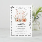 Little Boo Ghost Birthday Kaart (Staand voorkant)