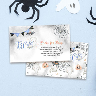 Little Boo Ghost Boy Baby shower Boeken voor Baby Informatiekaartje