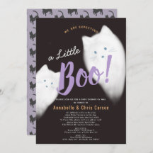 Little Boo Ghost Cat Halloween Baby shower per pos