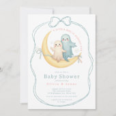 Little Boo Ghost Couple Baby shower Kaart (Voorkant)