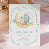 Little Boo Ghost Couple Baby shower Kaart
