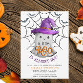 Little BOO ghost en strepen Halloween baby shower Kaart