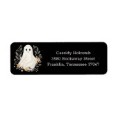 Little Boo Ghost Halloween Baby shower Adres Etiket (Voorkant)