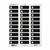 Little Boo Ghost Halloween Baby shower Adres Etiket (Full Sheet)