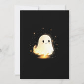 Little Boo Ghost Halloween Baby shower Kaart (Achterkant)