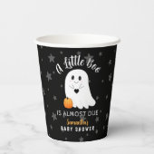 Little Boo Ghost Halloween Baby shower Papieren Bekers (Achterkant)