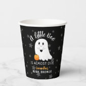 Little Boo Ghost Halloween Baby shower Papieren Bekers (Voorkant)
