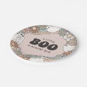 Little Boo Ghost Halloween Baby shower Papieren Bordje (Gekanteld)