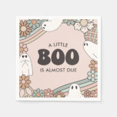 Little Boo Ghost Halloween Baby shower Servet (Voorkant)