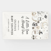 Little Boo Ghost Halloween Baby shower Welkom Spandoek (Horizontaal)