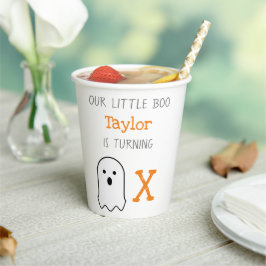 Little Boo Ghost Halloween Birthday Papieren Bekers