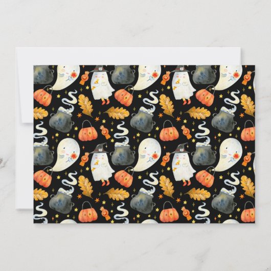 Little Boo | Ghost Halloween Birthday Party (Achterkant)