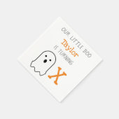 Little Boo Ghost Halloween Birthday Servet (Hoek)
