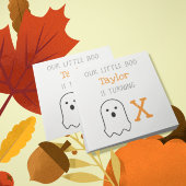 Little Boo Ghost Halloween Birthday Servet