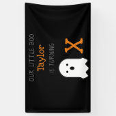 Little Boo Ghost Halloween Birthday Spandoek (Verticaal)