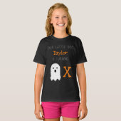 Little Boo Ghost Halloween Birthday T-shirt (Voorkant volledig)