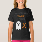 Little Boo Ghost Halloween Birthday T-shirt (Voorkant)
