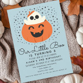 Little Boo Ghost Halloween Boys Leuke Verjaardag Kaart