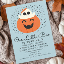 Little Boo Ghost Halloween Boys Leuke Verjaardag