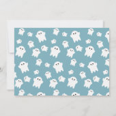 Little Boo Ghost Halloween Boys Verjaardagsfoto Kaart (Achterkant)