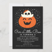 Little Boo Ghost Halloween Kinder leuke verjaardag Kaart (Voorkant)