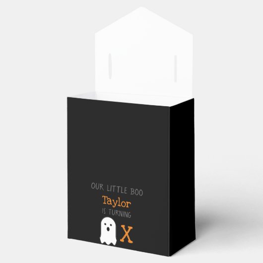 Little Boo Ghost Halloween Verjaardag Favor Box Bedankdoosjes (Geopend)