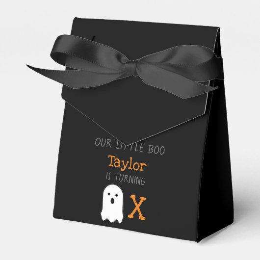 Little Boo Ghost Halloween Verjaardag Favor Box Bedankdoosjes (Voorkant Zijde)