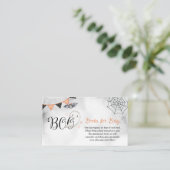 Little Boo Ghost Herfst Baby shower Boeken voor Ba Informatiekaartje (Staand voorkant)