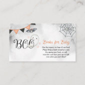 Little Boo Ghost Herfst Baby shower Boeken voor Ba Informatiekaartje (Voorkant)