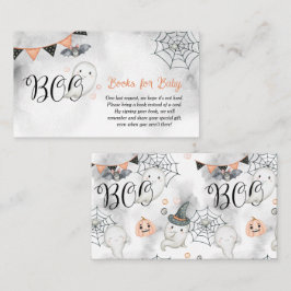 Little Boo Ghost Herfst Baby shower Boeken voor Ba Informatiekaartje