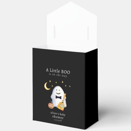 Little Boo Ghost Hollaween-Baby shower Bedankdoosjes (Open)