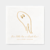 Little Boo Ghost Illustration Folie Servetten (Voorkant)