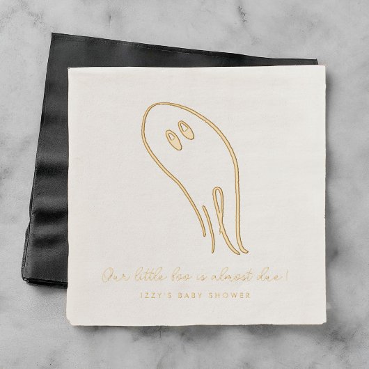 Little Boo Ghost Illustration Folie Servetten