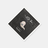 Little Boo Ghost met Bow Stropdas Baby shower Servet (Hoek)
