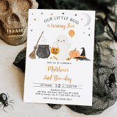 Little Boo Ghost Pumpkin Halloween 2e verjaardag Kaart