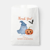 Little Boo Ghost Pumpkin Halloween Baby shower Bedankzakje (Voorkant)