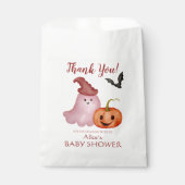 Little Boo Ghost Pumpkin Halloween Baby shower Bedankzakje (Voorkant)