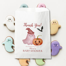 Little Boo Ghost Pumpkin Halloween Baby shower Bedankzakje