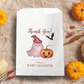 Little Boo Ghost Pumpkin Halloween Baby shower Bedankzakje