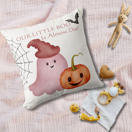 Little Boo Ghost Pumpkin Halloween Baby shower Kussen