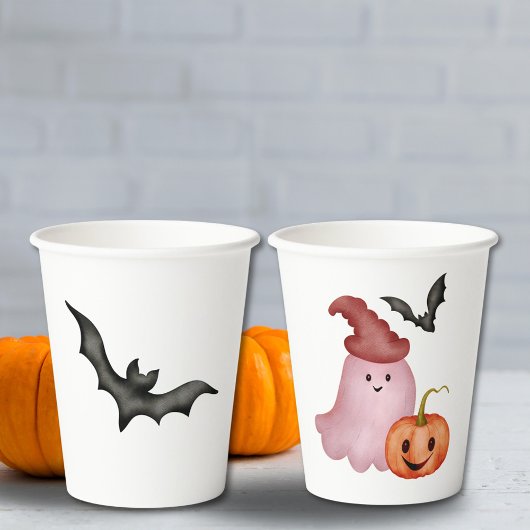 Little Boo Ghost Pumpkin Halloween Baby shower Papieren Bekers