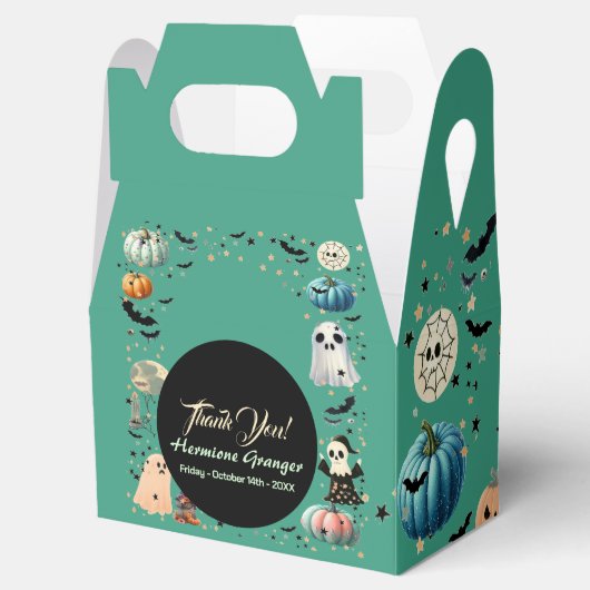 Little BOO Ghost Pumpkin Spooktaculair Baby shower Bedankdoosjes (Geopend)