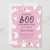 Little Boo Ghost Stars Meisje Baby shower Kaart (Voorkant)