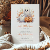 Little Boo Ghosts Pumpkin Herfst Baby shower Kaart