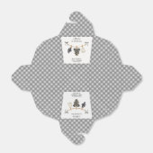 Little Boo Gingham Halloween Baby shower Bedankdoosjes (Uitgevouwen)