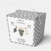 Little Boo Gingham Halloween Baby shower Bedankdoosjes (Achterkant)